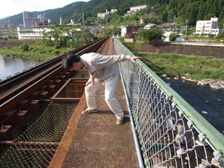 下呂の鉄橋