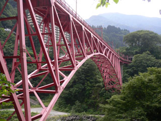 宇奈月温泉の鉄橋